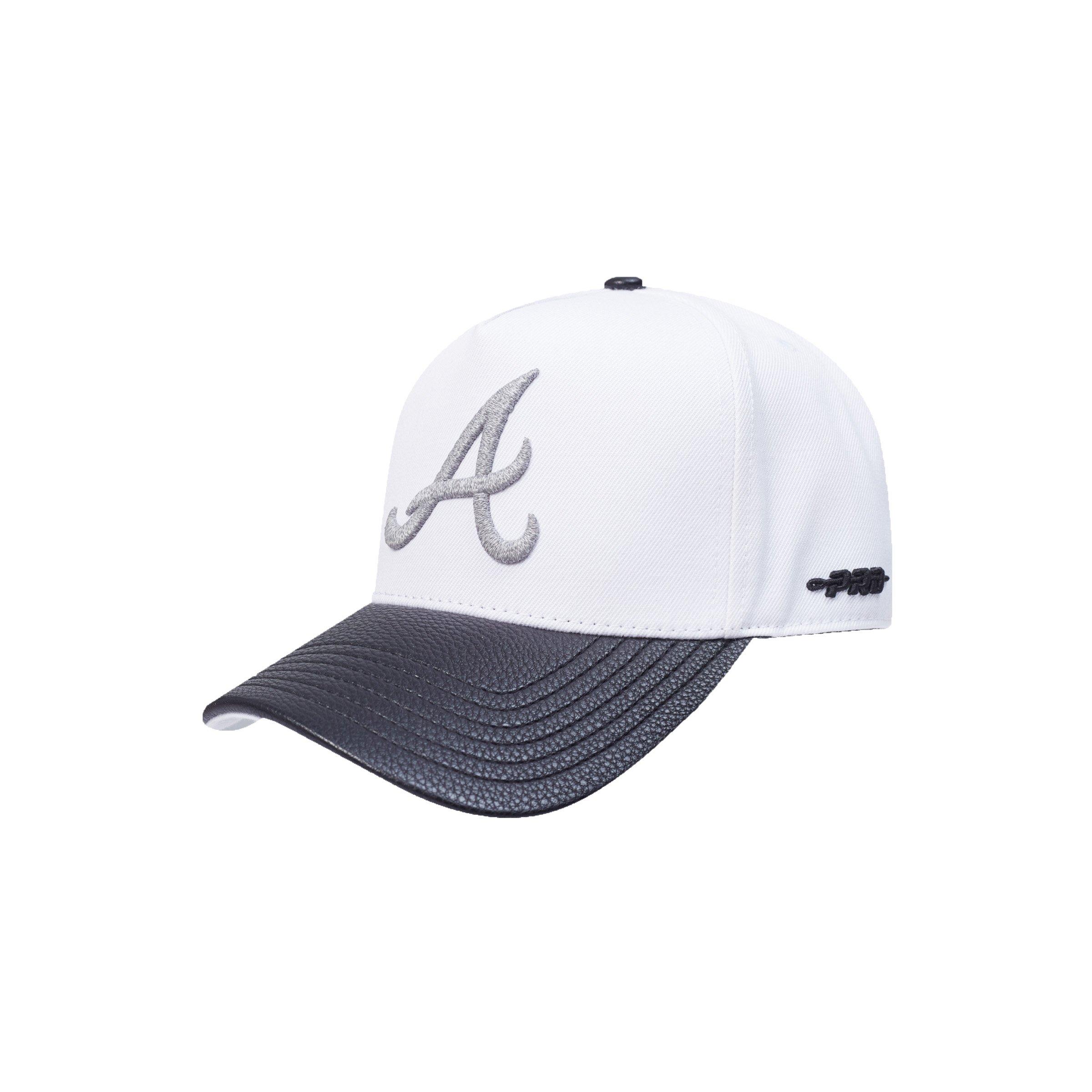 New Era Atlanta Braves Met Silver Snapback Hat-White - WHITE/BLACK